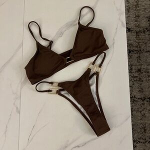 Brown bikini